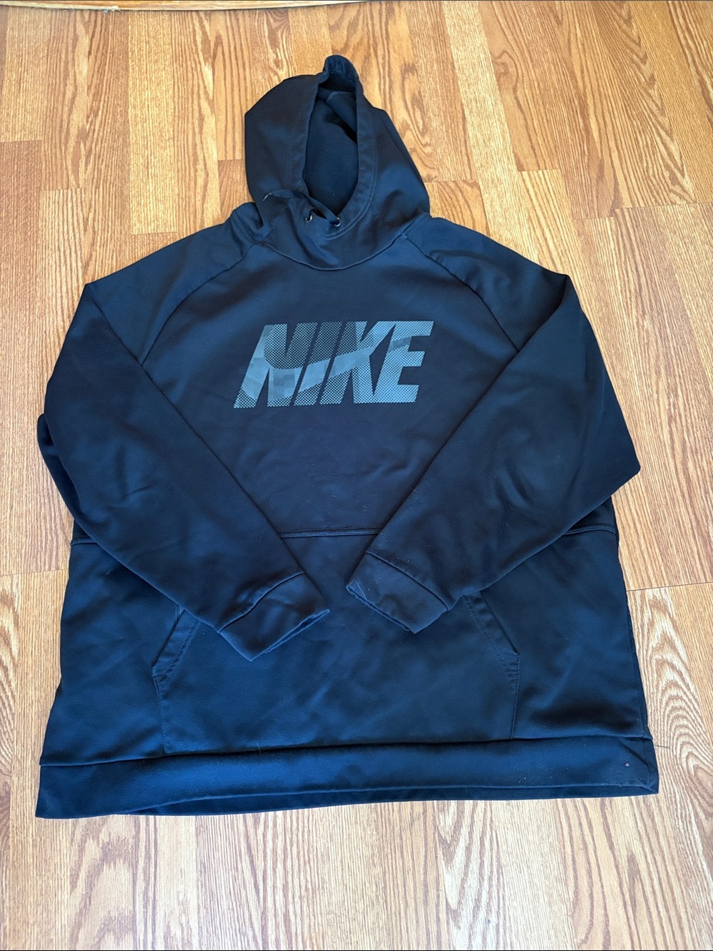 Nike Black Hooded Sweatshirt with Tonal Logo